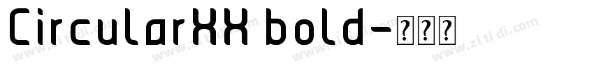 CircularXX bold字体转换